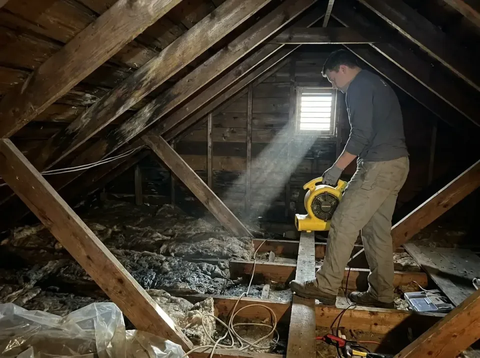 attic-water-damage-drying-proc-007 — frequently asked questions, Emergency Water Extraction & 24/7 Flood Response in Everson…